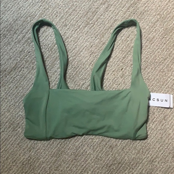 PacSun Other - Pacsun Square-Neck Green Swimsuit Top
